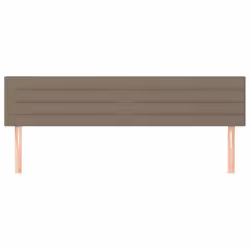 vidaXL Testiera 2 pz Tortora 90x5x78/88 cm in Tessuto - Vista aggiuntiva 3