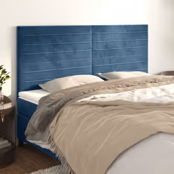 VidaXL 346198 testiera e pedana Blu scuro - Vista aggiuntiva 2