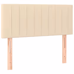 vidaXL Testiera Crema 80x5x78/88 cm in Tessuto - Vista aggiuntiva 2