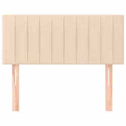 vidaXL Testiera Crema 80x5x78/88 cm in Tessuto - Vista aggiuntiva 3