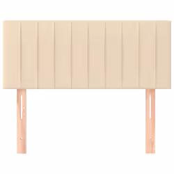 vidaXL Testiera Crema 100x5x78/88 cm in Tessuto - Vista aggiuntiva 3