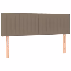 vidaXL Testiere 2 pz Tortora 72x5x78/88 cm in Tessuto - Vista aggiuntiva 2