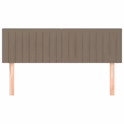 vidaXL Testiere 2 pz Tortora 72x5x78/88 cm in Tessuto - Vista aggiuntiva 3