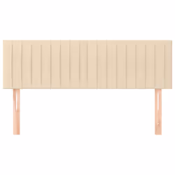 vidaXL Testiere 2 pz Crema 72x5x78/88 cm in Tessuto - Vista aggiuntiva 3