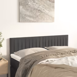 VidaXL 346251 testiera e pedana Grigio scuro - Vista aggiuntiva 2