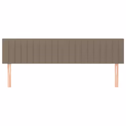 vidaXL Testiera 2 pz Tortora 80x5x78/88 cm in Tessuto - Vista aggiuntiva 3