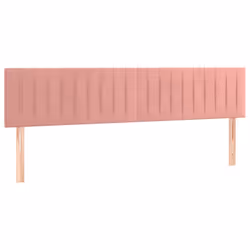 vidaXL Testiera 2 pz Rosa 80x5x78/88 cm in Velluto - Vista aggiuntiva 2