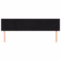 vidaXL Testiera 2 pz Nera 90x5x78/88 cm in Velluto - Vista aggiuntiva 3