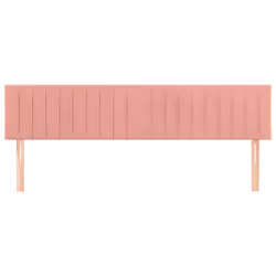 Testiera 2 pz Rosa 90x5x78/88 cm in Vellutocod mxl 71510 - Vista aggiuntiva 3
