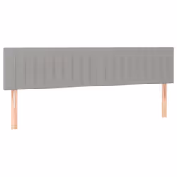 VidaXL 346284, Grigio chiaro, Poliestere, Legno, 2000 mm, 78 cm, 88 cm, 50 mm