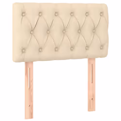 VidaXL 346317, Crema, Poliestere, Legno, 900 mm, 78 cm, 88 cm, 70 mm