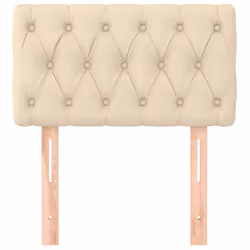 VidaXL 346317 testiera e pedana Crema