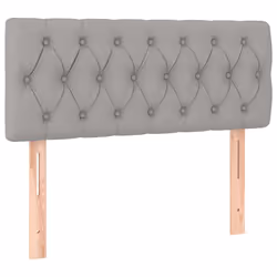 vidaXL Testiere Grigio Chiaro 100x7x78/88 cm in Tessuto - Vista aggiuntiva 2