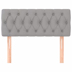 vidaXL Testiere Grigio Chiaro 100x7x78/88 cm in Tessuto - Vista aggiuntiva 3