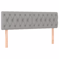 vidaXL Testiere 2 pz Grigio Chiaro 72x7x78/88 cm in Tessuto - Vista aggiuntiva 2