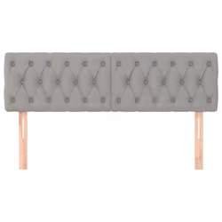 vidaXL Testiere 2 pz Grigio Chiaro 72x7x78/88 cm in Tessuto - Vista aggiuntiva 3