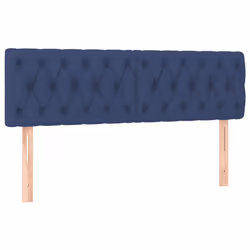 vidaXL Testiere 2 pz Blu 72x7x78/88 cm in Tessuto - Vista aggiuntiva 2