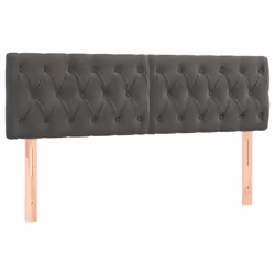 vidaXL Testiere 2 pz Grigio Scuro 72x7x78/88 cm in Velluto - Vista aggiuntiva 2