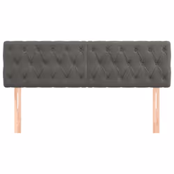 vidaXL Testiere 2 pz Grigio Scuro 72x7x78/88 cm in Velluto - Vista aggiuntiva 3