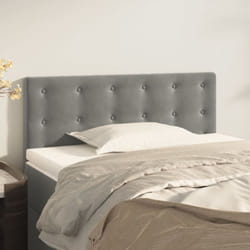 Testiera elegante, Testiera per letto adulto Grigio Chiaro 80x5x78/88 cm in Velluto Vidaxl 8992