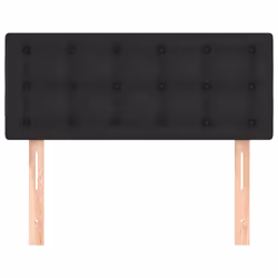 vidaXL Testiera Nero 90x5x78/88 cm in Similpelle - Vista aggiuntiva 3