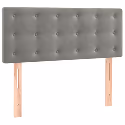 vidaXL Testiera Grigio Chiaro 90x5x78/88 cm in Velluto - Vista aggiuntiva 2