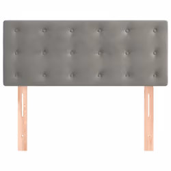 vidaXL Testiera Grigio Chiaro 90x5x78/88 cm in Velluto - Vista aggiuntiva 3