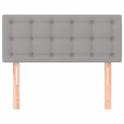 vidaXL Testiera Grigio Chiaro 100x5x78/88 cm in Tessuto - Vista aggiuntiva 3