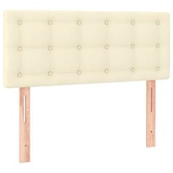 VidaXL 346446 testiera e pedana Crema
