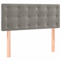 vidaXL Testiera Grigio Chiaro 100x5x78/88 cm in Velluto - Vista aggiuntiva 2