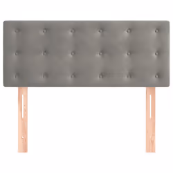 vidaXL Testiera Grigio Chiaro 100x5x78/88 cm in Velluto - Vista aggiuntiva 3