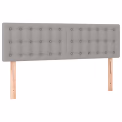 vidaXL Testiere 2 pz Grigio Chiaro 72x5x78/88 cm in Tessuto - Vista aggiuntiva 2