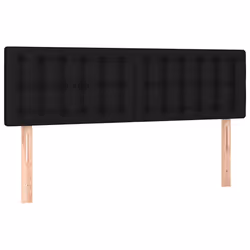 vidaXL Testiere 2 pz Nere72x5x78/88 cm in Tessuto - Vista aggiuntiva 2