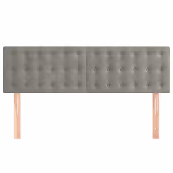 vidaXL Testiere 2 pz Grigio Chiaro 72x5x78/88 cm in Velluto - Vista aggiuntiva 3