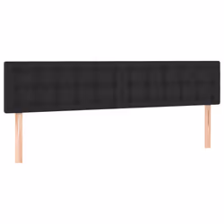 vidaXL Testiera 2 pz Nera 80x5x78/88 cm in Similpelle - Vista aggiuntiva 2
