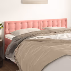 Testiera 2 pz Rosa 80x5x78/88 cm in Vellutocod mxl 95547