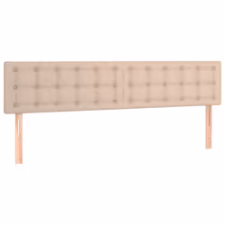 vidaXL Testiere 2 pz Cappuccino 100x5x78/88 cm in Similpelle - Vista aggiuntiva 2