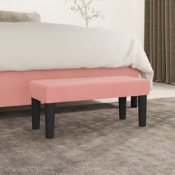 Panca Rosa 70x30x30 cm in Velluto Vidaxl 97607