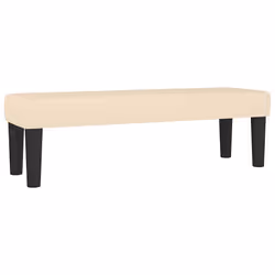 vidaXL Panca Crema 100x30x30 cm in Tessuto - Vista aggiuntiva 2