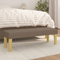 Vidaxl - Panca Tortora 100x30x30 cm in Tessuto 84623