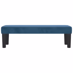 vidaXL Panca Blu Scuro 100x30x30 cm in Velluto - Vista aggiuntiva 3