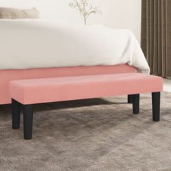 Vidaxl - Panca Rosa 100x30x30 cm in Velluto