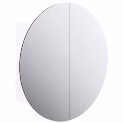 Armadio da Bagno con Specchio Rotondo e LED Bianco 40x40x17,5cmcod mxl 102907 - Vista aggiuntiva 2