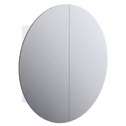 Armadio da Bagno con Specchio Rotondo e LED Bianco 54x54x17,5cmcod mxl 97348 - Vista aggiuntiva 2