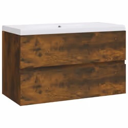 Mobile Bagno con Lavabo Integrato Rovere Fumo Legno Multistratocod mxl 73774 - Vista aggiuntiva 2