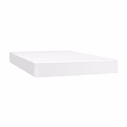 VidaXL 347763, Singolo/matrimoniale, Materasso a molle, Medio, Bianco, Cotone, Ecopelle, Poliestere, Schiuma