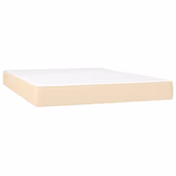 VidaXL 347779, Singolo/matrimoniale, Materasso a molle, Medio, Crema, Bianco, Poliestere, Schiuma