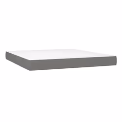 VidaXL 347835, Dimensione King, Materasso a molle, Medio, Grigio scuro, Bianco, Poliestere, Schiuma