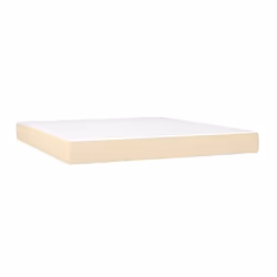 VidaXL 347839, Materasso a molle, Medio, Crema, Bianco, Adulti, Poliestere, 1800 mm