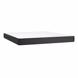 VidaXL 347842, Dimensione Super king, Materasso a molle, Medio, Nero, Bianco, Cotone, Ecopelle, Poliestere, Schiuma